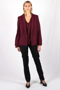 Blazer bordeaux femme en laine Marie-Anne ATODE