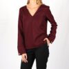Pull bordeaux femme en laine Chloé ATODE