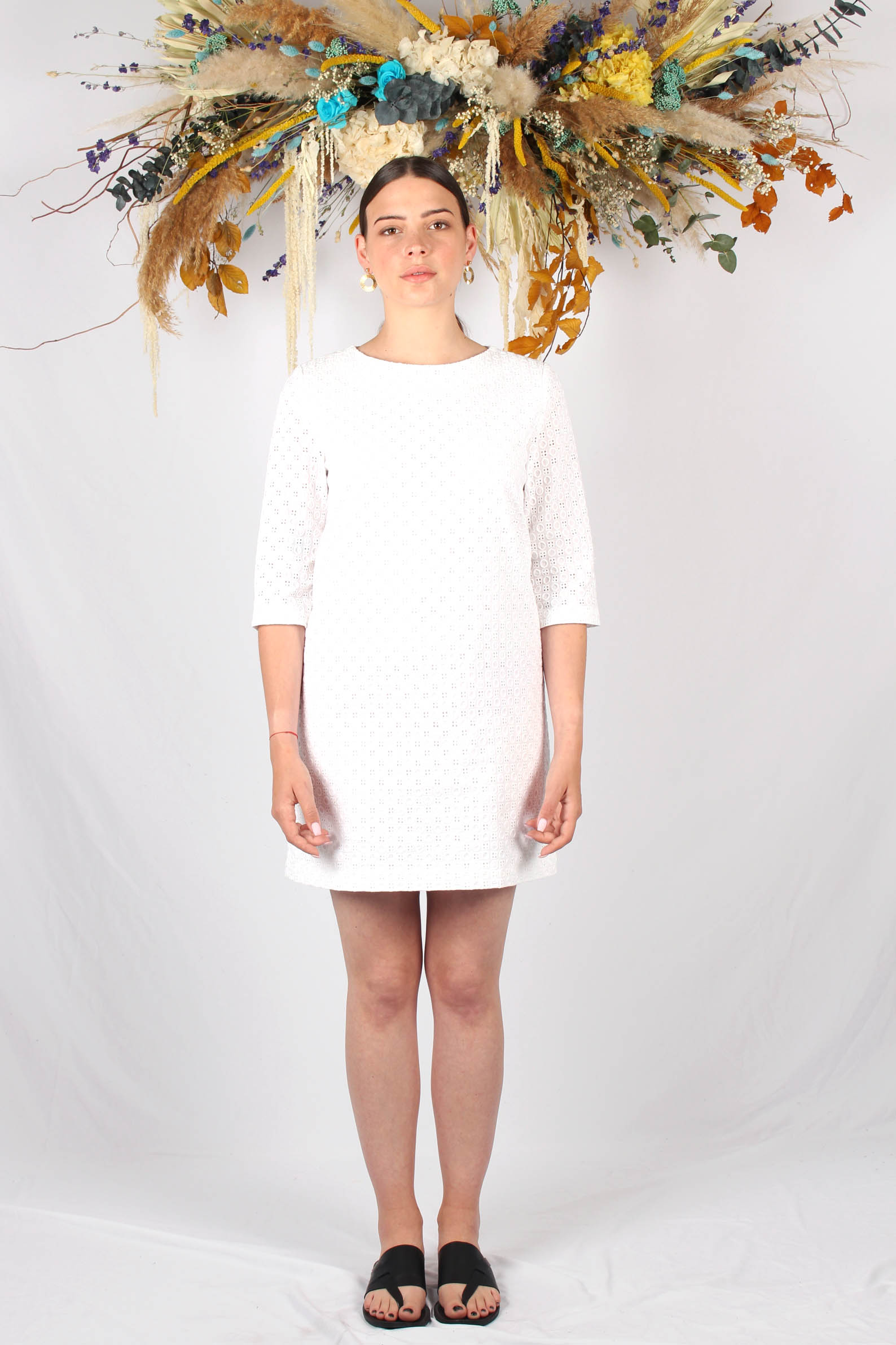 robe droite coton
