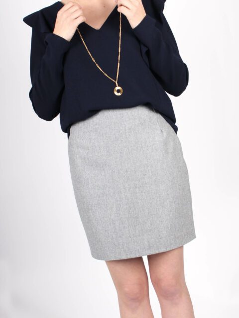 Jupe crayon en laine outlet