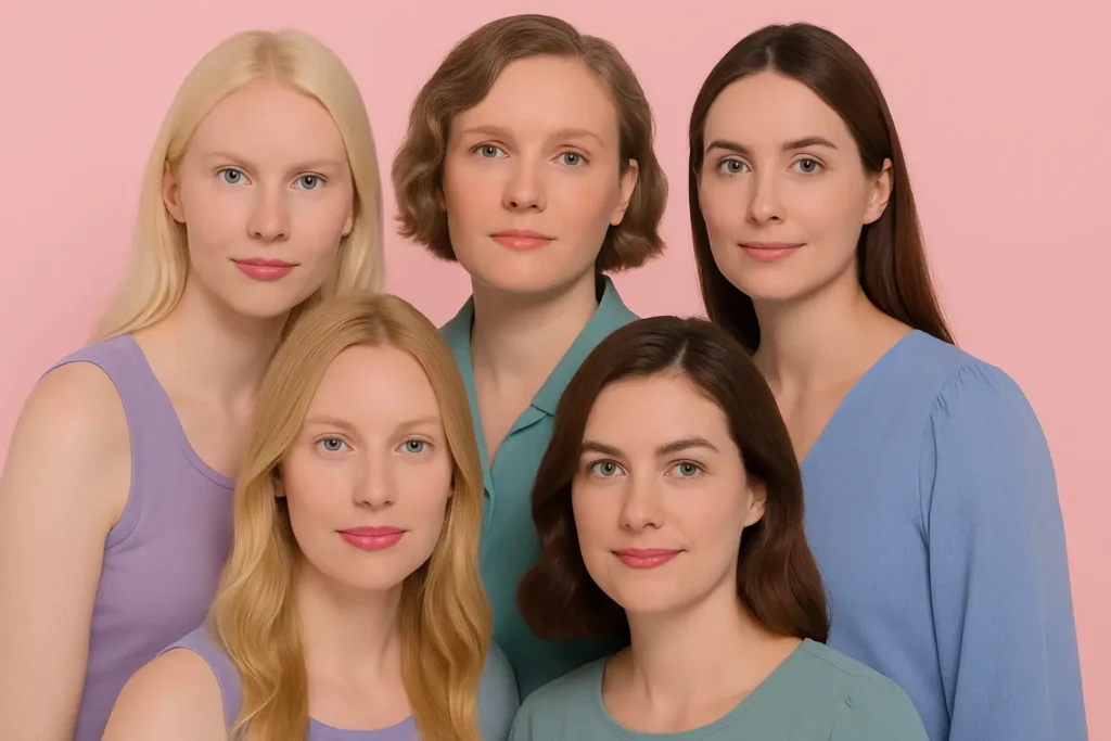 Colorimétrie de la femme Été
