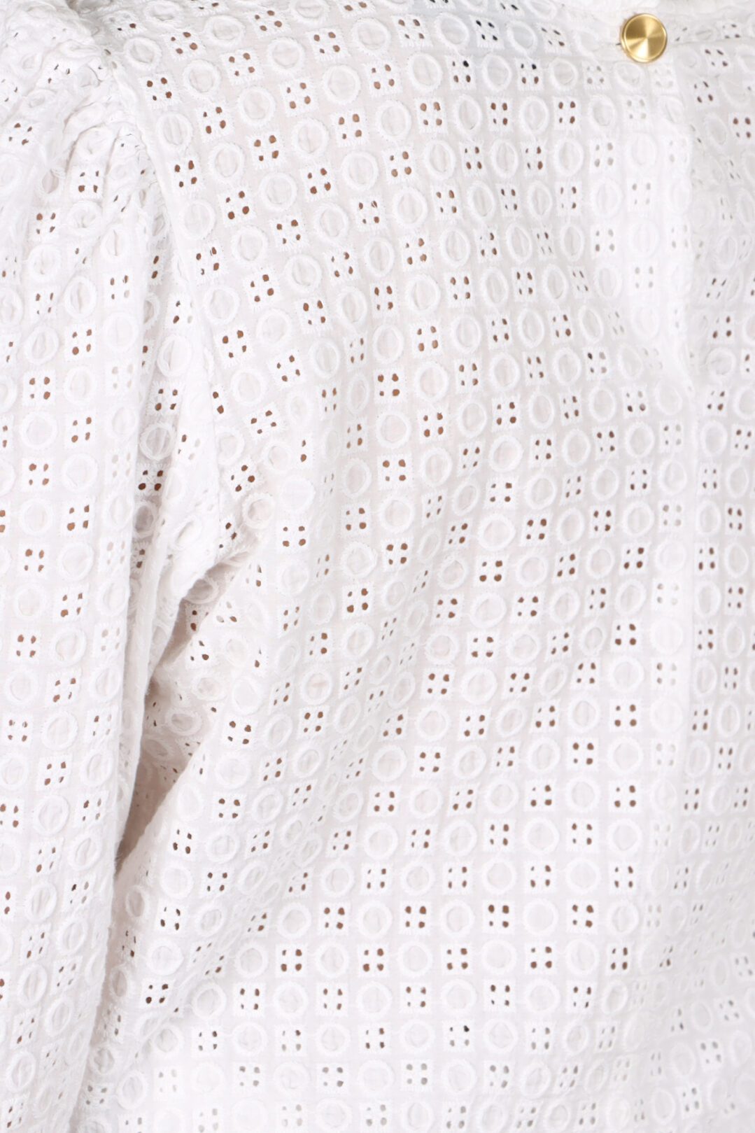 Blouse blanche en coton broderie anglaise Nathalie ATODE