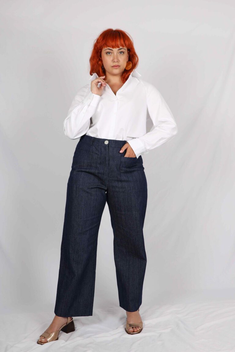 jean large femme taille haute Marie ATODE