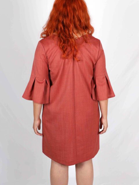 robe corail habillée Michèle ATODE