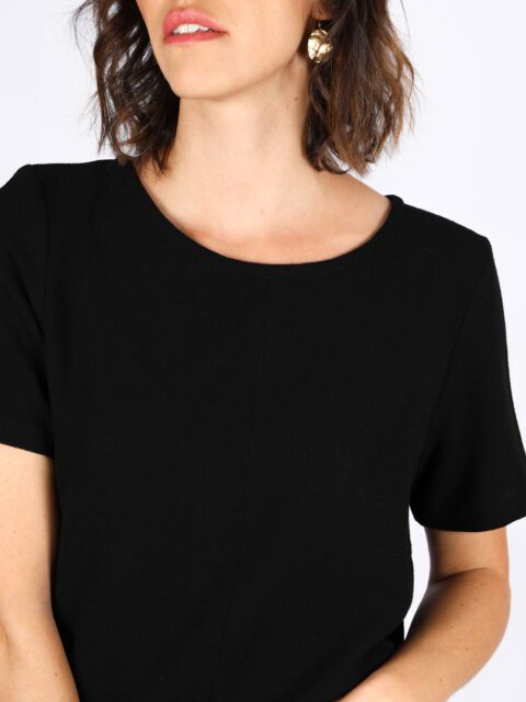 tshirt noir femme chic Aurélia ATODE