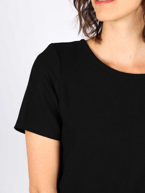 tshirt noir femme chic Aurélia ATODE