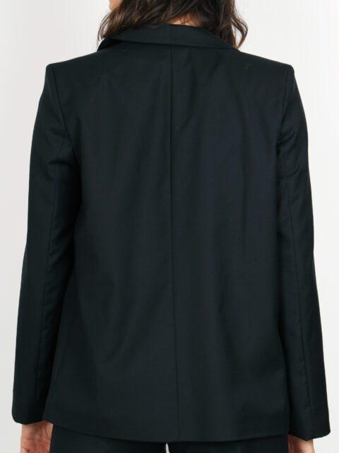 veste de tailleur femme noir en laine Atode Marie Anne Made in France