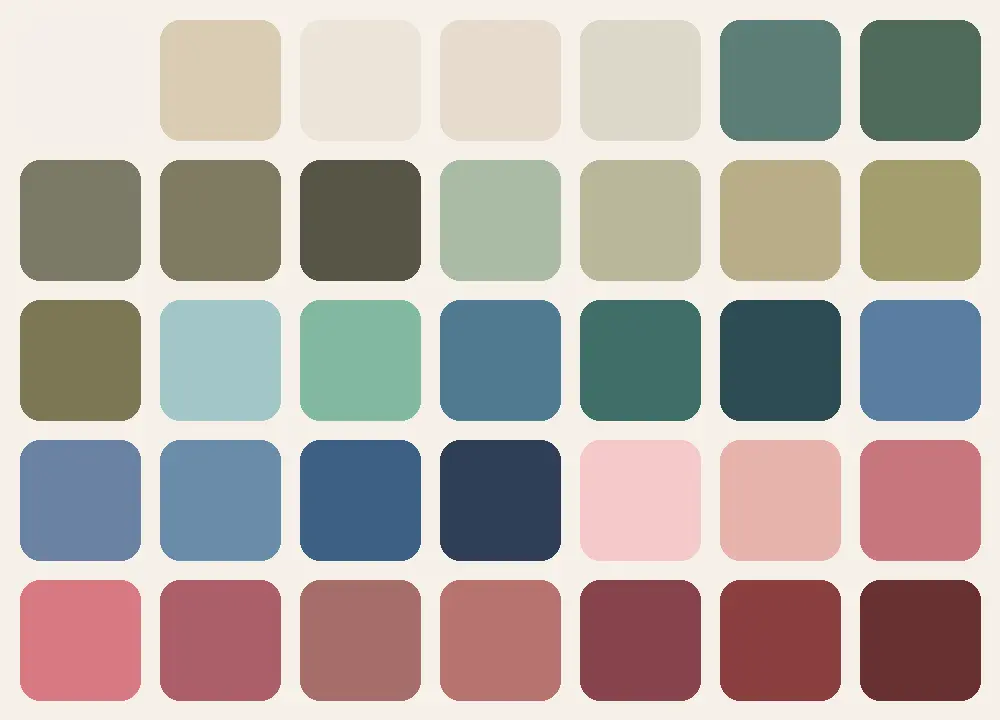 colorimétrie Automne doux