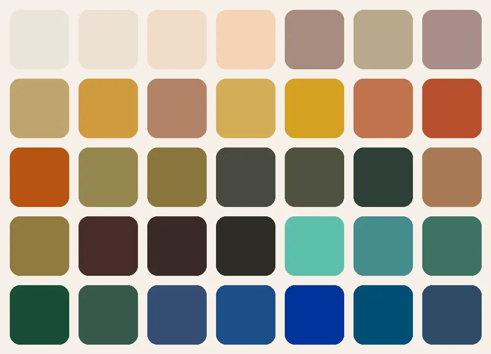 colorimétrie Automne profond