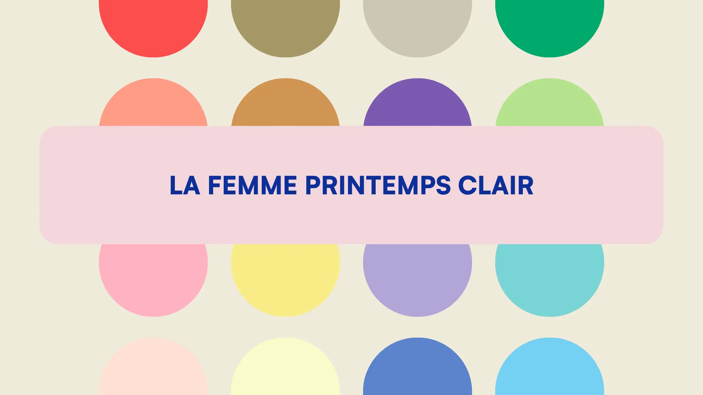 colorimétrie printemps clair