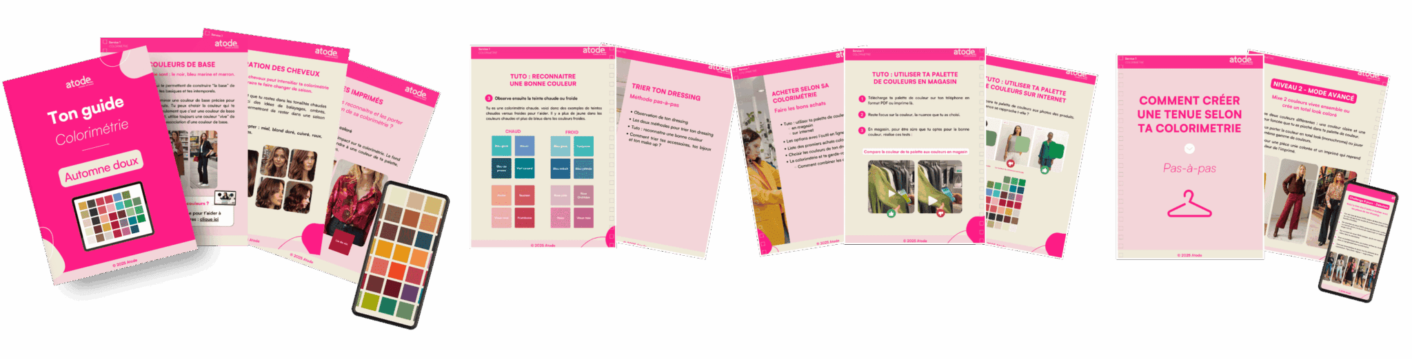 Guide colorimétrie Palette et silhouette ATODE