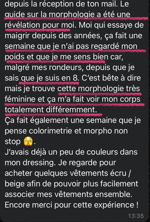 Avis clientes Palette & Silhouette - Colorimétrie et morphologie ATODe Conseil en image