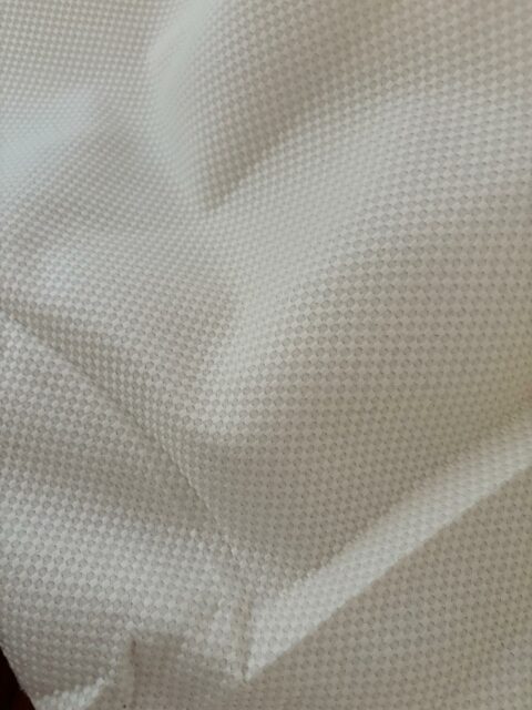 Coton travaillé écru