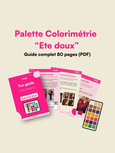 Palette colorimétrie été doux - ATODE Conseil en image