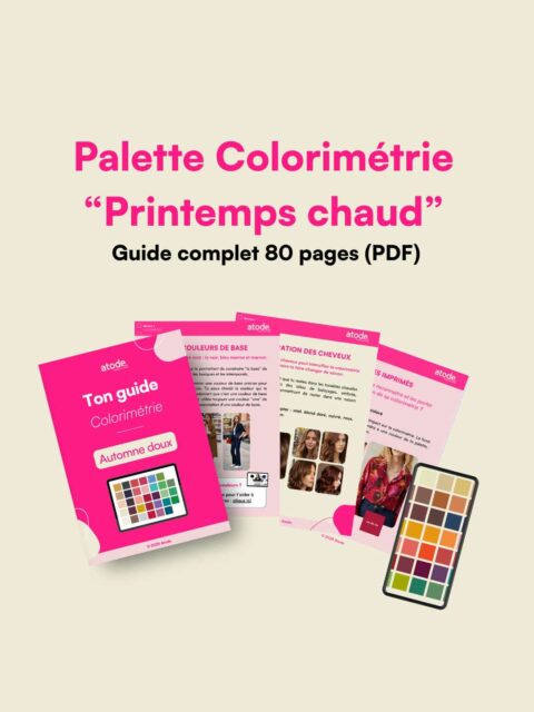 Palette colorimétrie printemps chaud - ATODE Conseil en image
