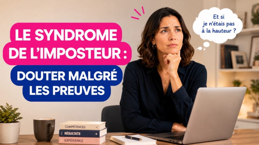 Femme doutant d’elle-même au bureau malgré ses compétences